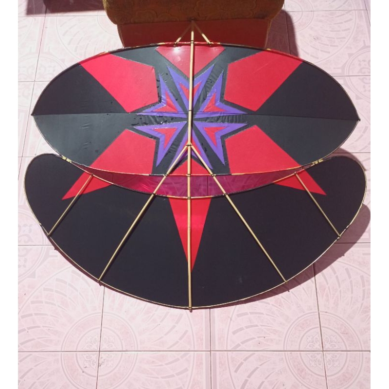 layang layang gapangan jenis babon anggrem motif