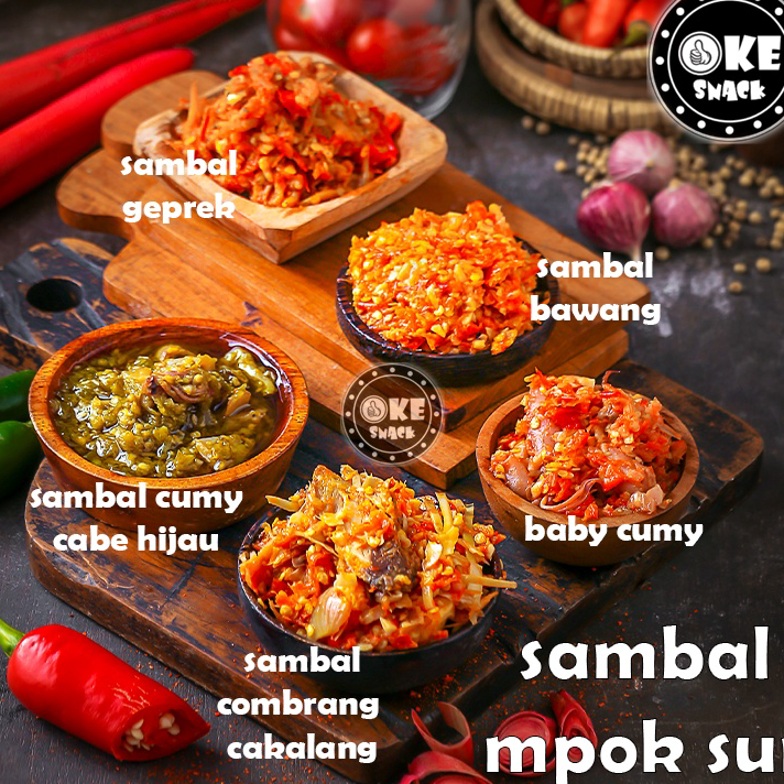 

Produk Keren Sambal Mpok Sur Geprek/Cumi/Teri/Bawang 140g - 200g Paling Popular