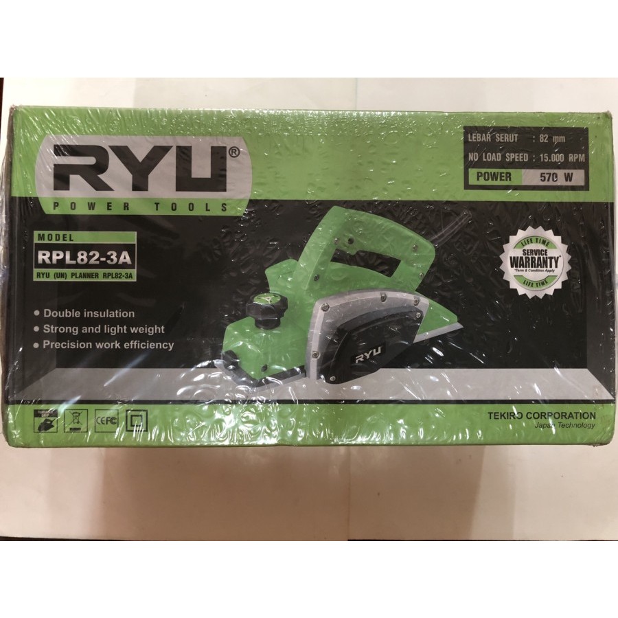 Planer / Ketam Kayu Listrik RYU 3 inchi