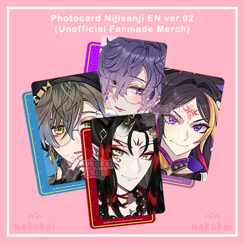 Photocard NIJISANJI EN Luxiem Noctyx New Costume Vox Akuma Mysta Rias Ike Eveland Shu Yamino Luca Ka
