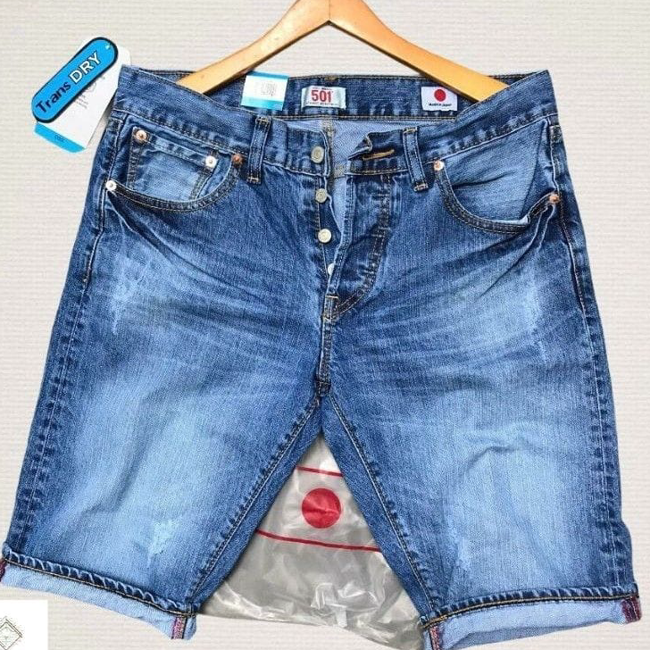 Terlaris celana pendek jeans pria 501 terbaru // jeans pendek pria distro // celana pendek pria 501 