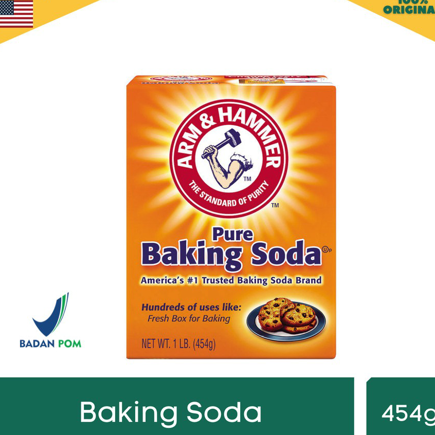 

Murah Banget BAKING SODA MERK Arm & Hammer Baking Soda 454GR USA Import ➫✬✵