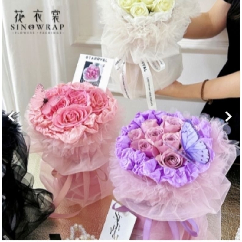 

Korean wrapping flower / kain tile bunga korea / kain serut