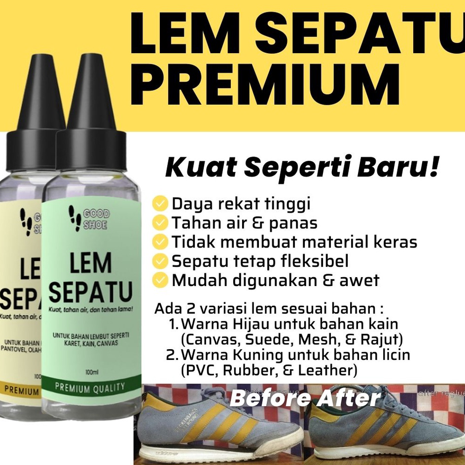 Belanja Horep6P0b Lem Sepatu Super Kuat Original Pabrik Tahan Air Perekat Spatu Permanen untuk bola 