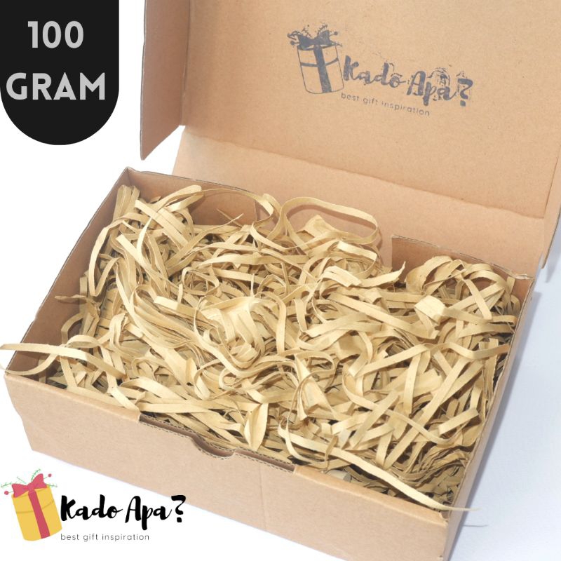 

100 gram potongan kertas/kertas cacah/ kertas serut/ kertas hampers/ shreddedpaper/ kertas cacah murah