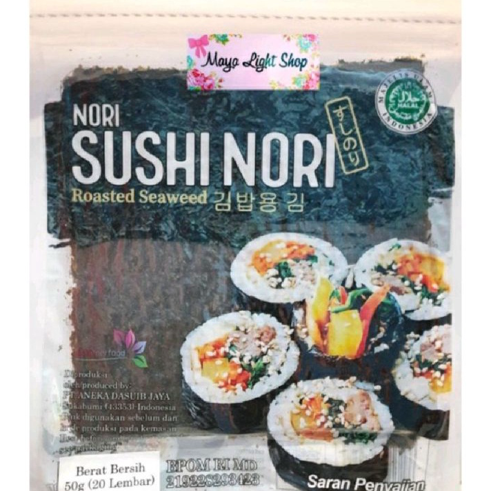 

Harga Termurah Nori sushi isi 20 lembar dry seaweed sushi bento halal kimbap rumput laut murah promo sale sushi nori Harga Murah