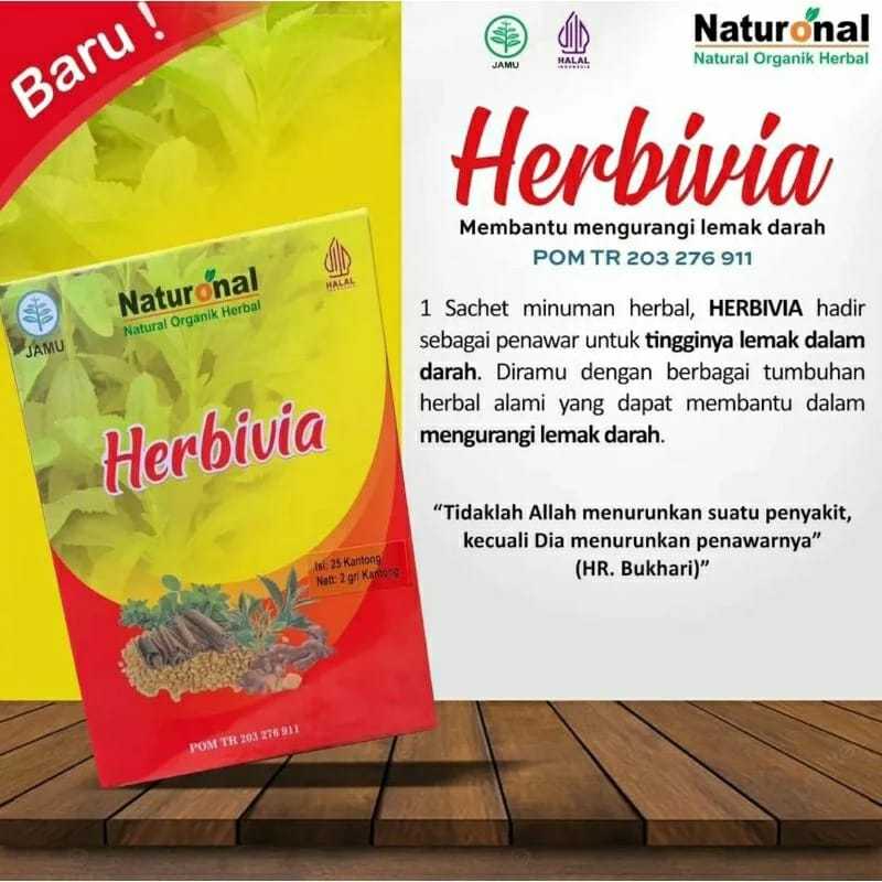 

HERBIVIA - Teh Herbal Untuk Mengurangi Lemak Darah Kontrol Lemak Darah isi 25 Halal BPOM