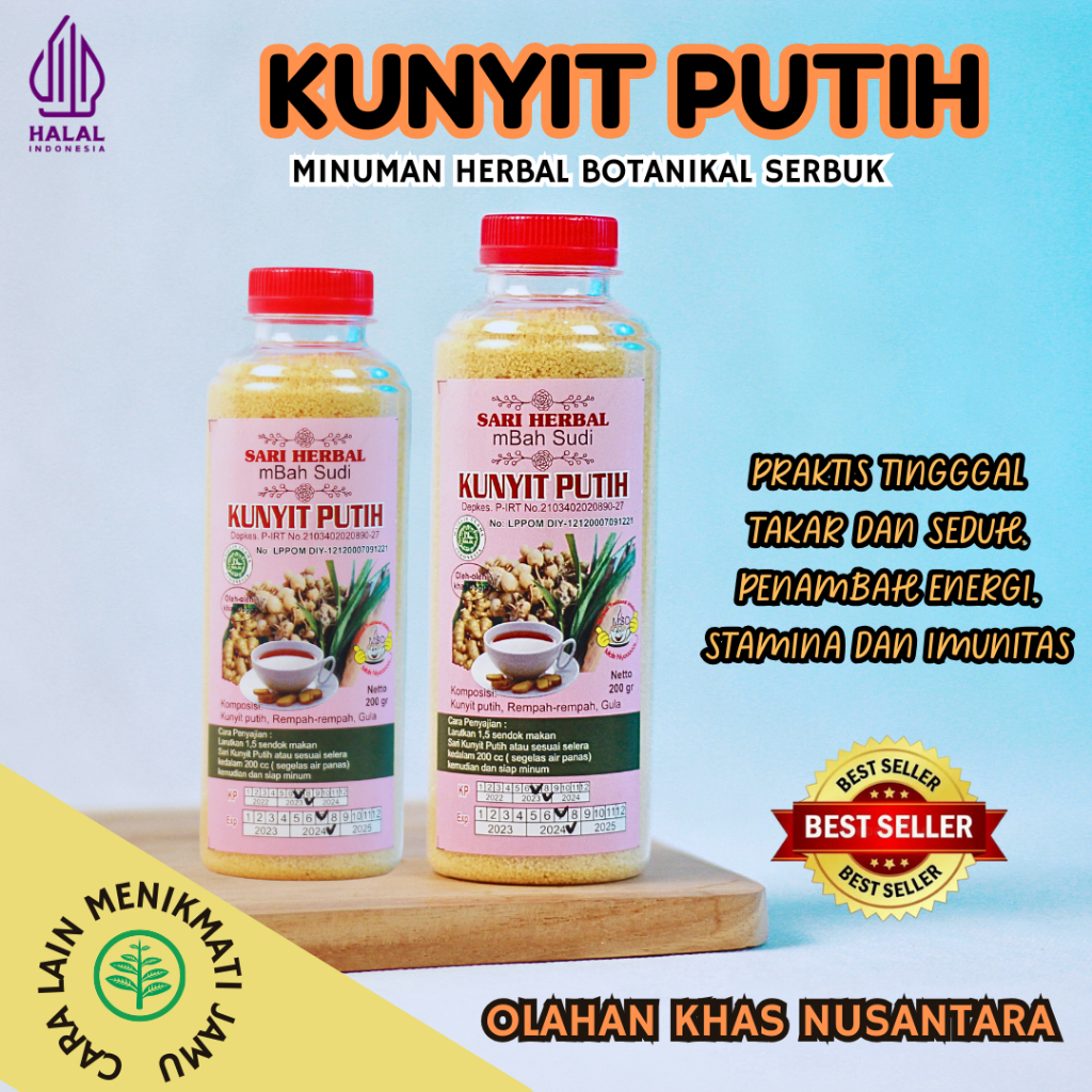 

KUNYIT PUTIH MINUMAN SARI HERBAL MENCEGAH PENYAKIT KRONIS ISI 200 GRAM