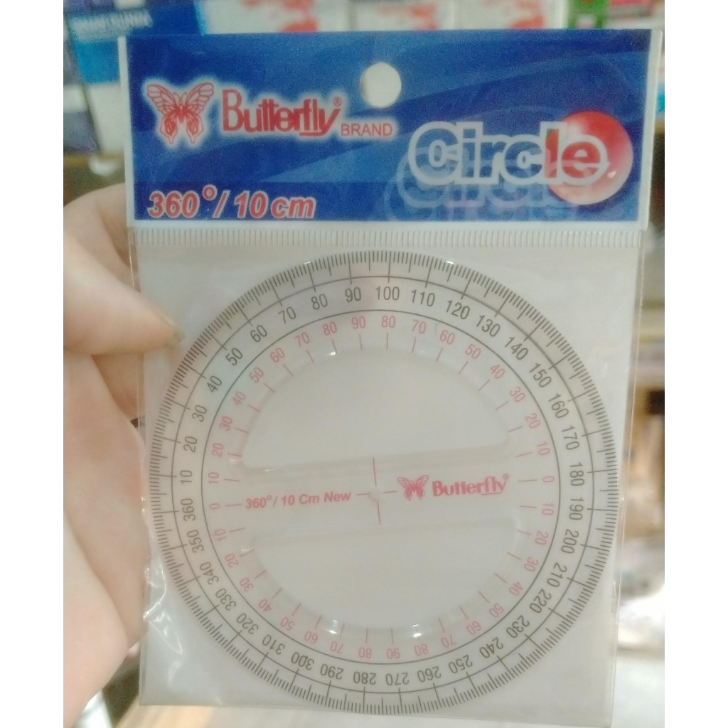

Penggaris Busur Butterfly 360*/10 CM / 360 Derajat 10 CM ( Harga 1 Pcs )