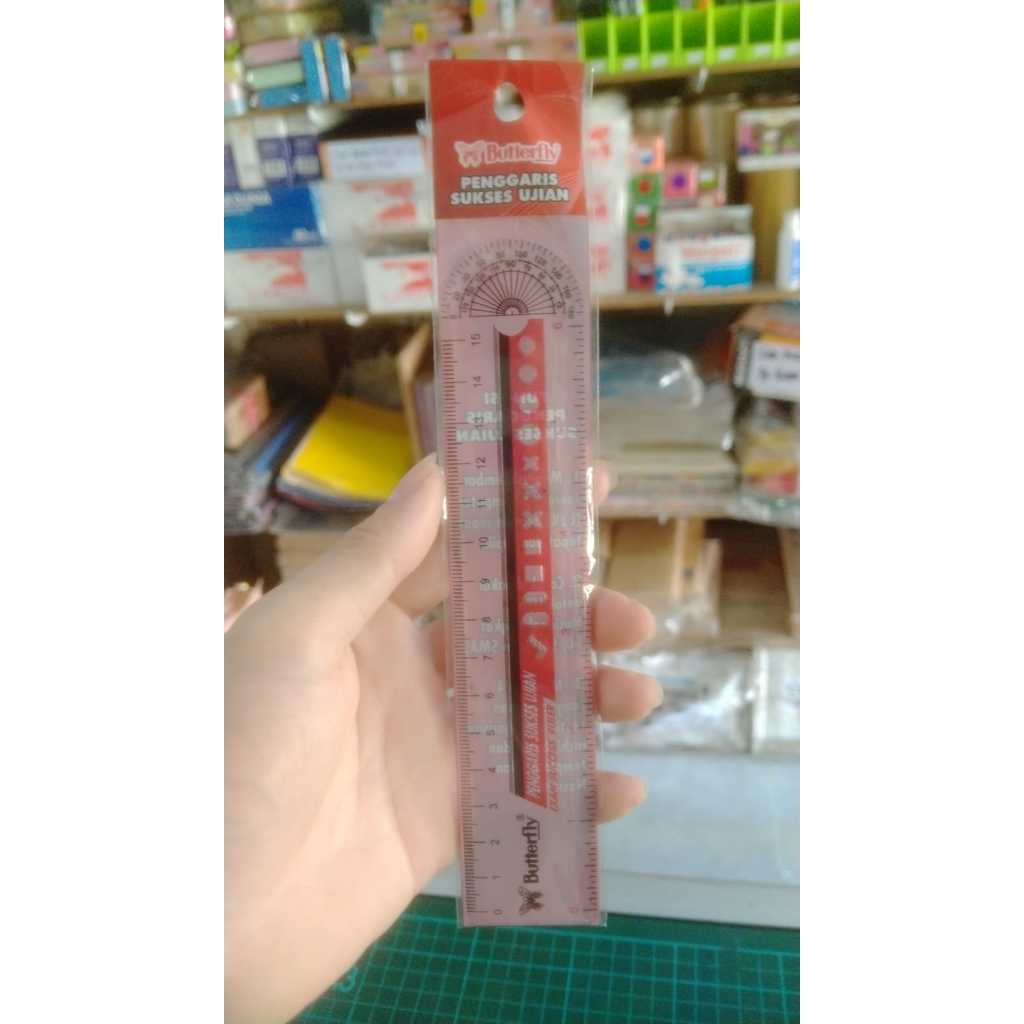 

Penggaris Ujian 15 CM / Penggaris Ujian Butterfly 15 CM ( Harga 1 Pcs )
