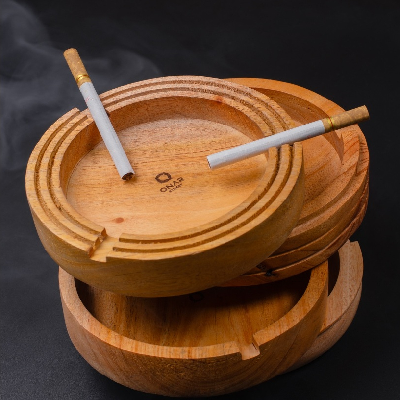 Asbak kayu asbak rokok wooden ashtray asbak unik antik rustic