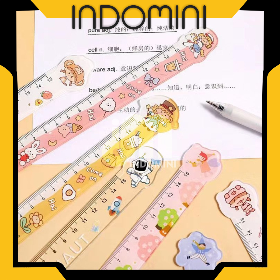 

INDOMINI Penggaris 15cm dengan Karakter Lucu Penggaris 15cm Dengan Banyak Motif Lucu S103