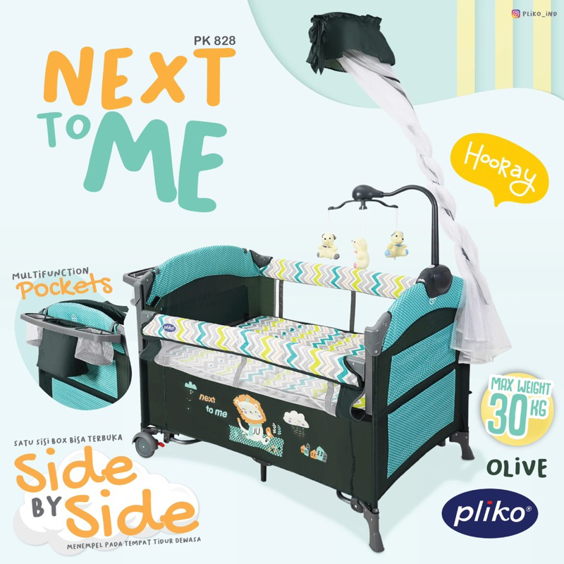 Tempat Tidur Bayi Box Pliko 828 LR / Baby Box