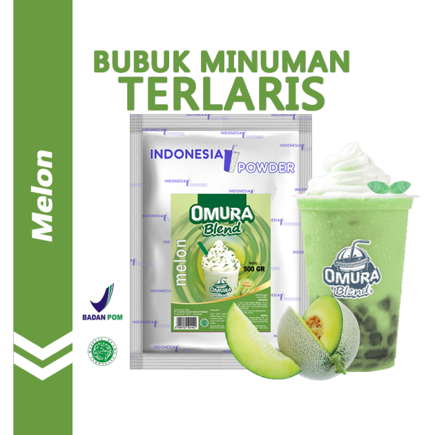 

OMURA Blend Bubuk Minuman Premium Rasa Melon Powder Drink 500 GR Omura Powder