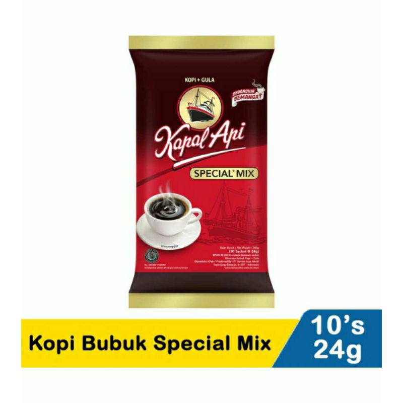 

Kapal api kopi bubuk specian mix 10x24gr