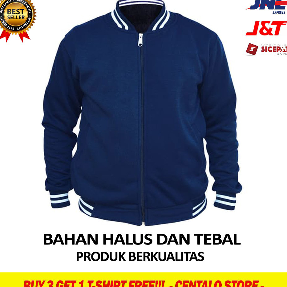 Promo JAKET PRIA TRENDY OLAHRAGA RUNNING SPORT BASEBALL POLOS CASUAL ELEGAN KEREN KEKINIAN COWOK ORI