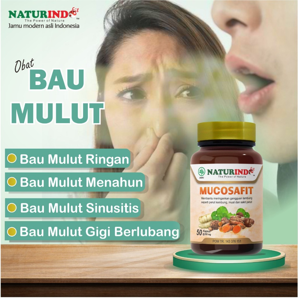 Bau Mulut Penghilang Bau Mulut Obat Mulut Bau Obat Bau Mulut Alami Herbal Mucosafit Naturindo|Herbal