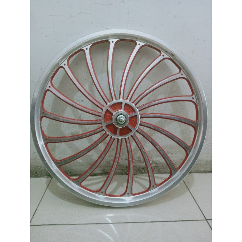 velg sepeda bmx ukuran 20 bahan alloy model kipas