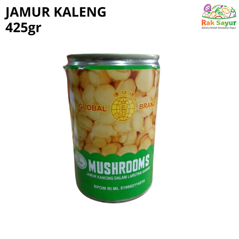 

Jamur Kancing 425gr Dalam Kaleng Global Whole Mushroom Rak Sayur Padang