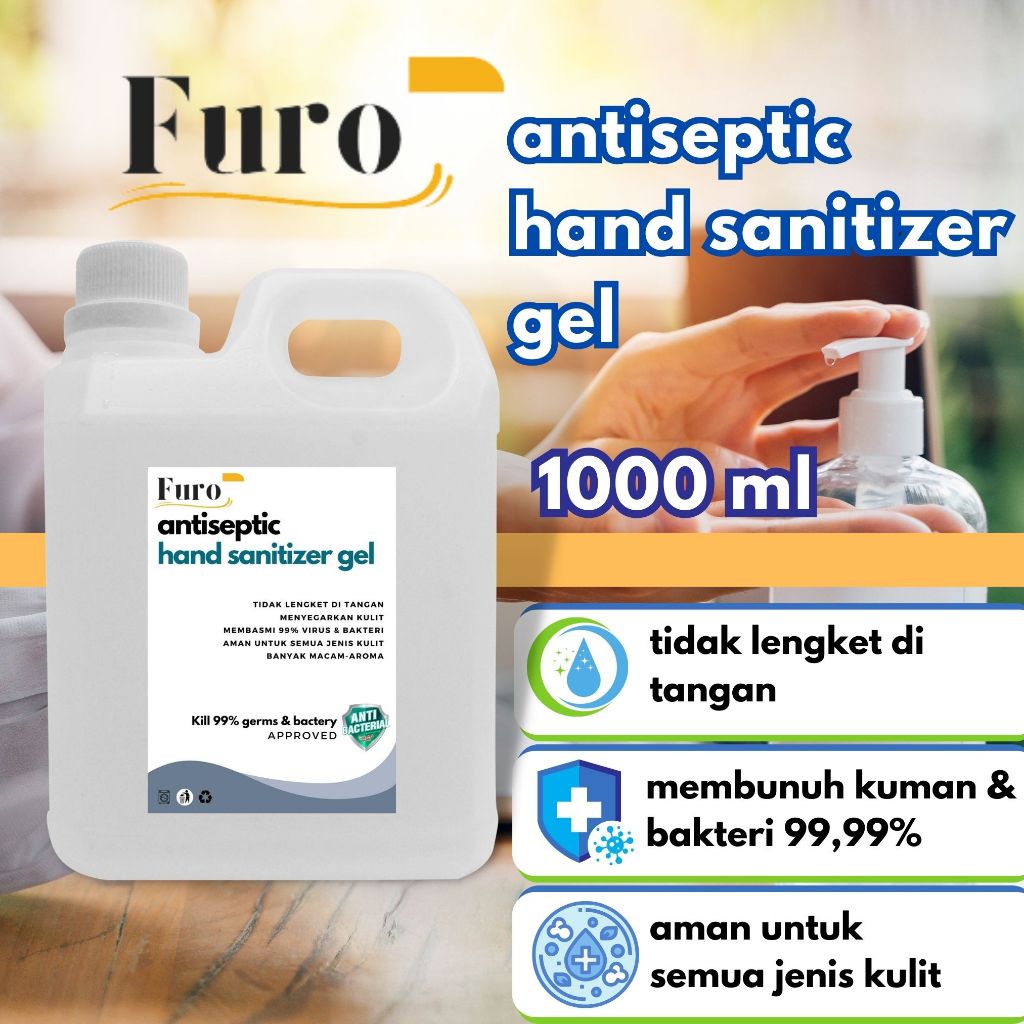 Hand Sanitizer Gel Aroma Wangi Segar Kemasan 1 Liter Jerigen