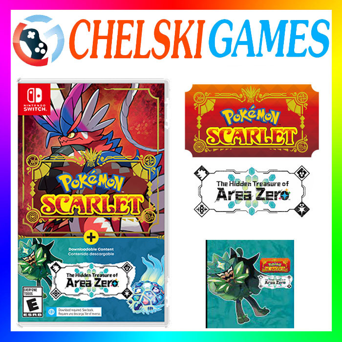 Nintendo Switch Pokemon Scarlet + The Hidden Treasure of Area Zero DLC