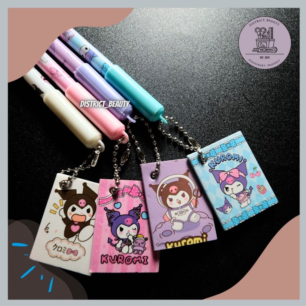 

PULPEN GANTUNGAN BUKU KUROMI PENA GEL BUKU SANRIO PULPEN LUCU TERMURAH