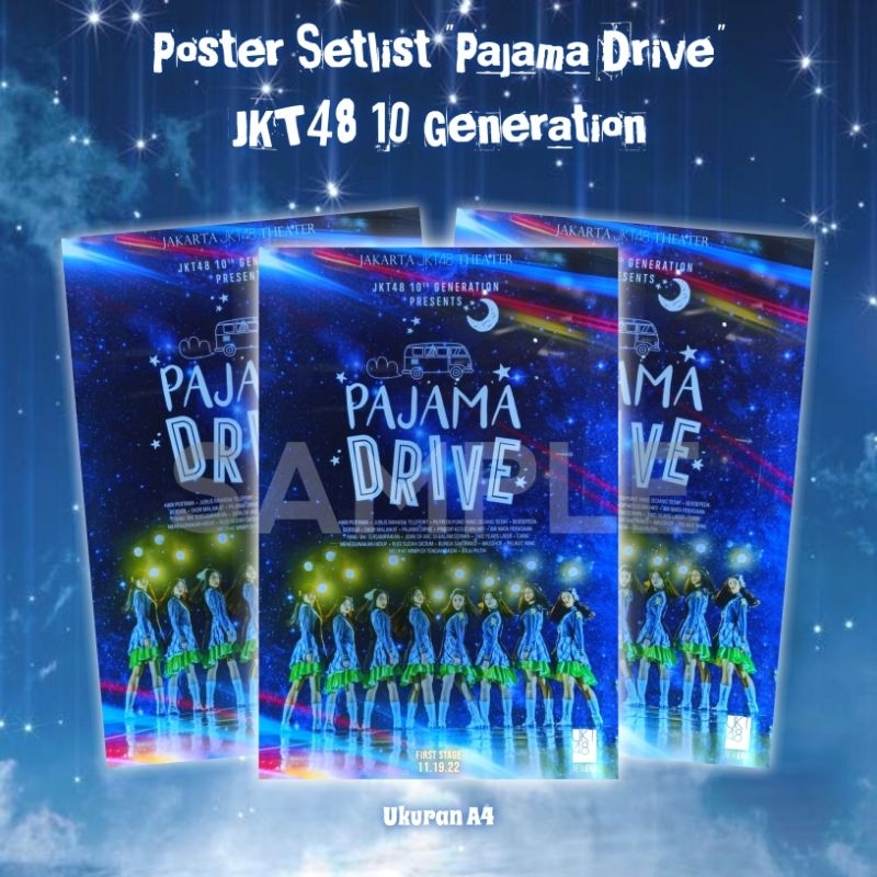 Poster JKT48 Special Setlist Pajama Drive Generasi 10