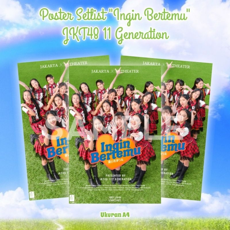 Poster JKT48 Special Setlist Aitakatta/Ingin Bertemu Generasi 11