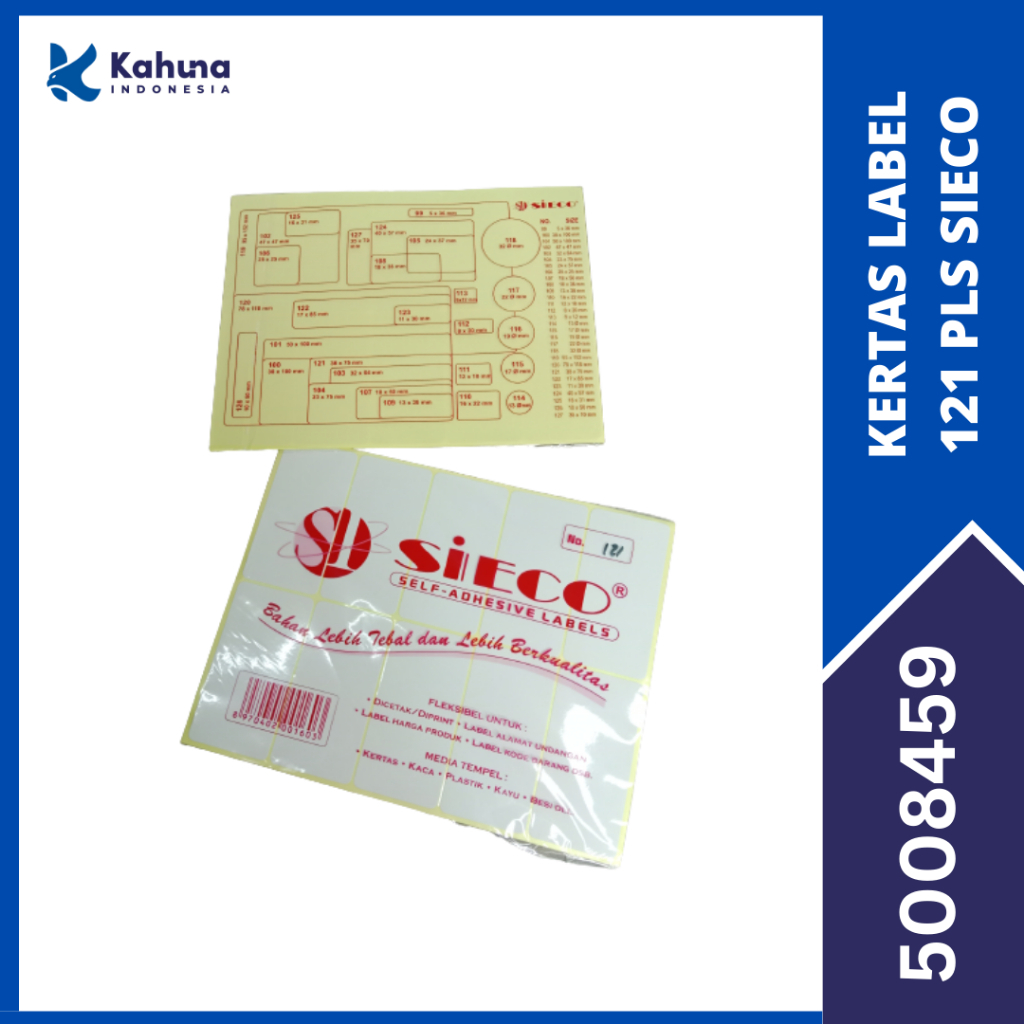 

KERTAS LABEL SIECO / STICKER LABEL 10 LEMBAR