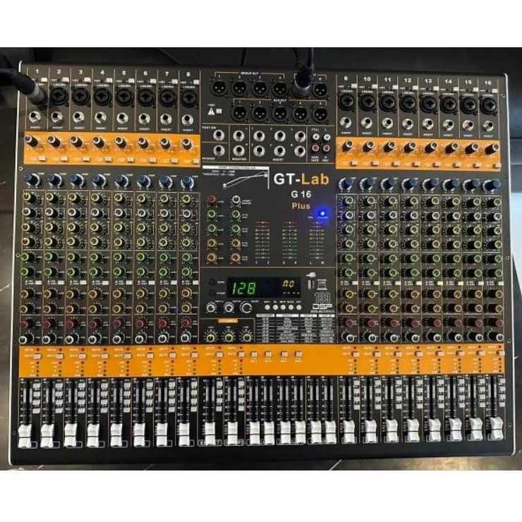 Mixer GT-LAB G16 Plus Mikser Audio 16 Chanel Terbaru Bonus Packing Kayu