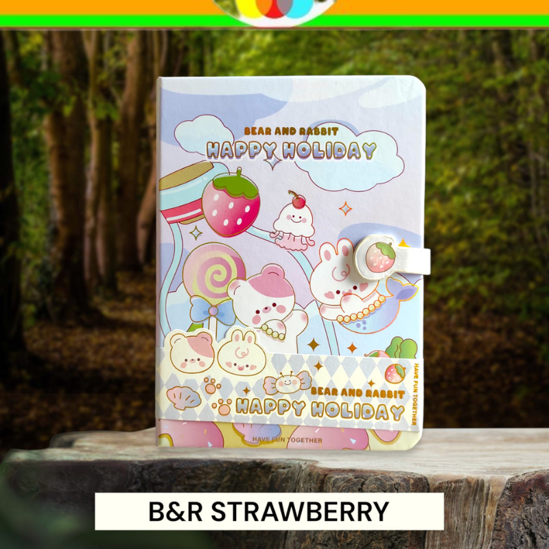 

DIARY HARDCOVER RABBIT AND BEAR | BUKU DIARY | BUKU CATATAN KUNCI MAGNET DIARY | BUKU JURNALING | JOURNAL | JURNAL | SKM