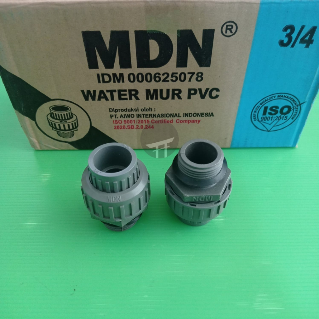 Watermur wartemoor 1 x 3/4 inch drat luar Water mur pvc pompa air MDN