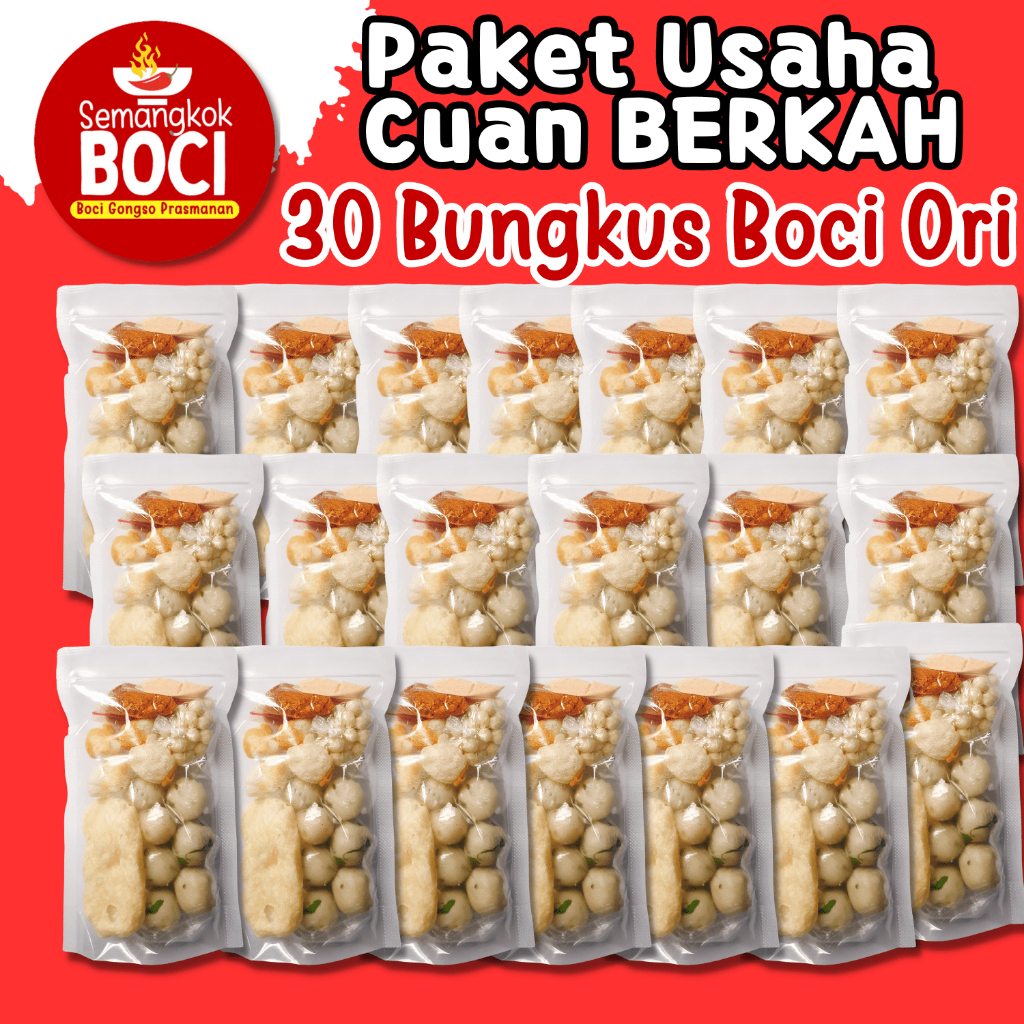 

30 Paket Baso Aci Original Semangkok Boci