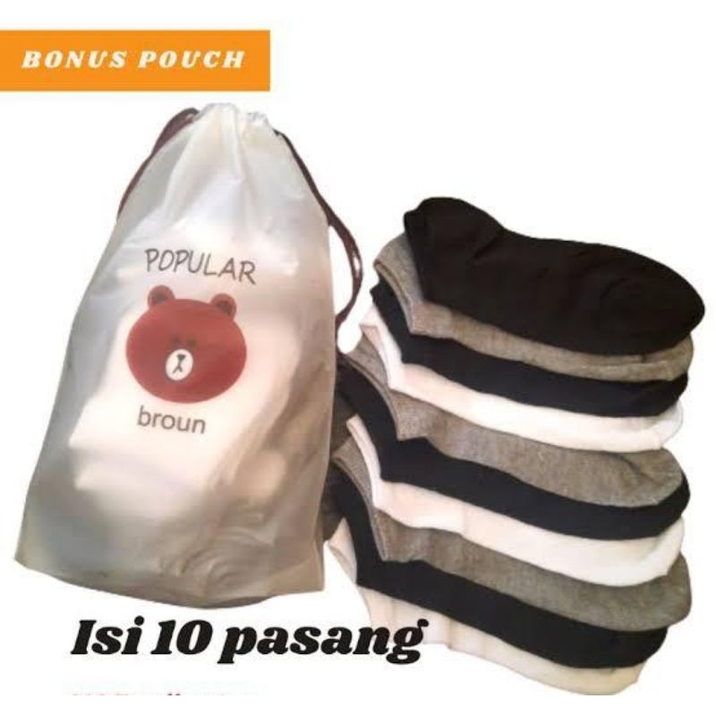 Kaos kaki popular broun