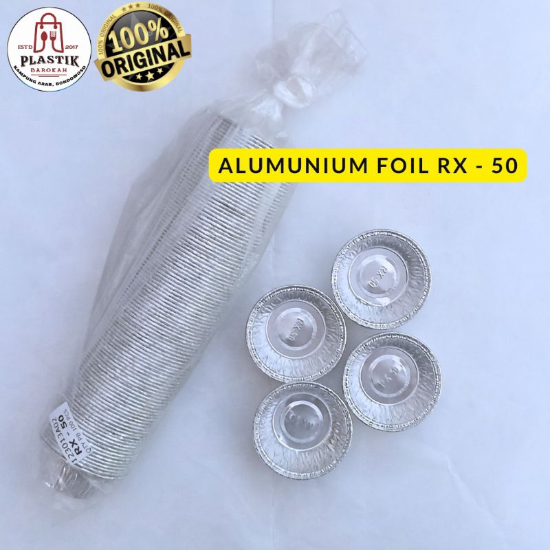 ALUMUNIUM FOIL TRAY RX50 / RX50 / ALUMUNIUM FOIL CUP RX50