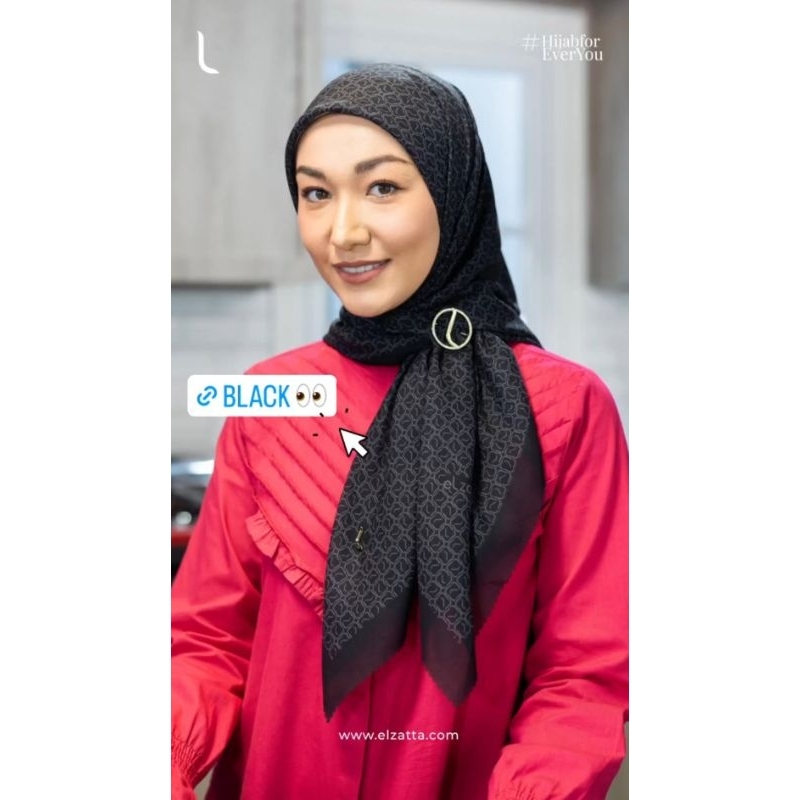 ELZATTA Kanara L Square Monogram- Segi Empat elzatta Premium