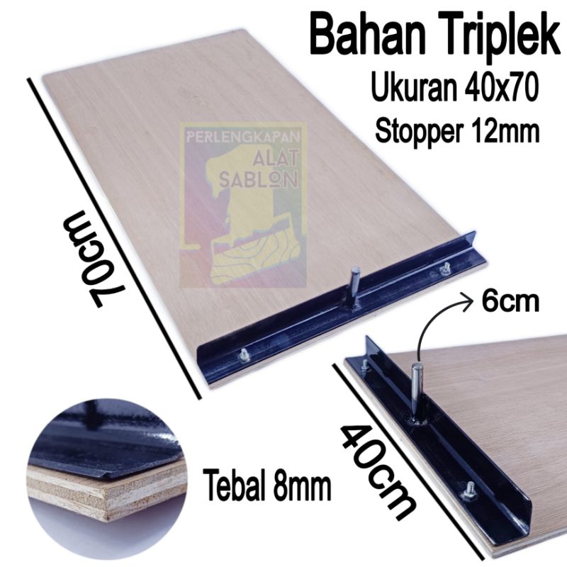 PAPAN BANTING KAOS TRIPLEK SABLON 40X70