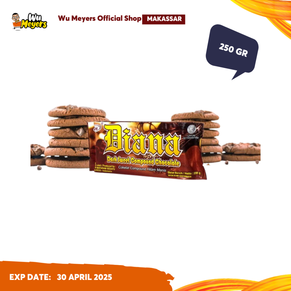 

L'agie Coklat Diana Dark Sweet Compound Chocolate 250 gr - WuMeyers Makassar