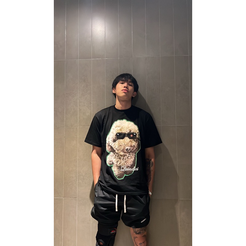 POODLE TEE - TSHIRT BLACK / KAOS SABLON