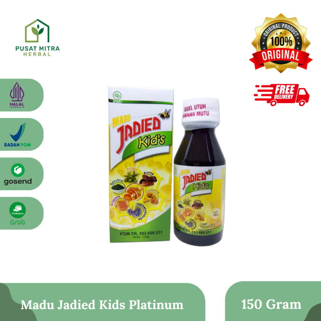 

Madu Jadied Kids Platinum - Membantu Nafsu Makan Anak - 150 Gram