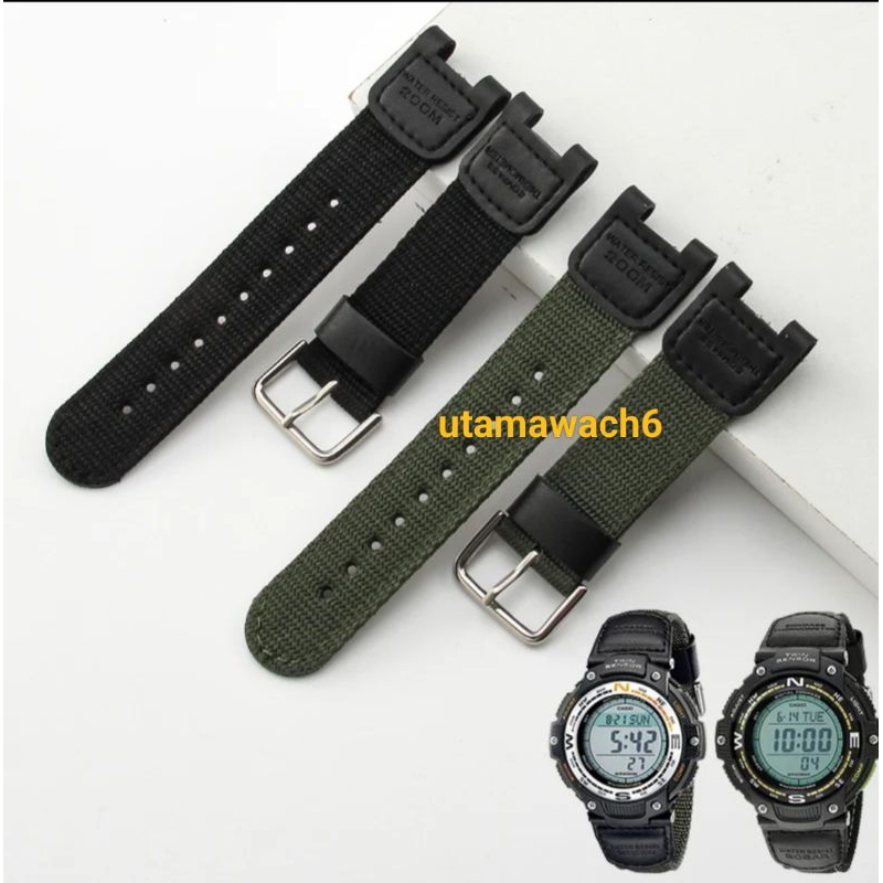 Strap Tali jam tangan Casio SGW 100 SGW-100 Tali jam kanvas/kain