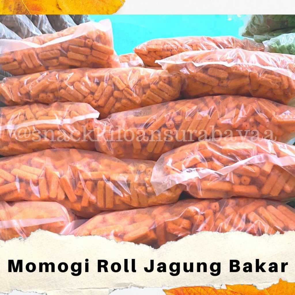 

Momogi Roll Jagung Bakar 1 BALL ( 1,8 KG )/ Snack Kiloan Murah/ Mak E Dor