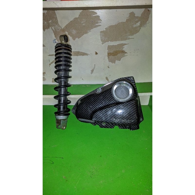 Tutup Filter Udara Beat Fi 2014 Carbon+Velocity