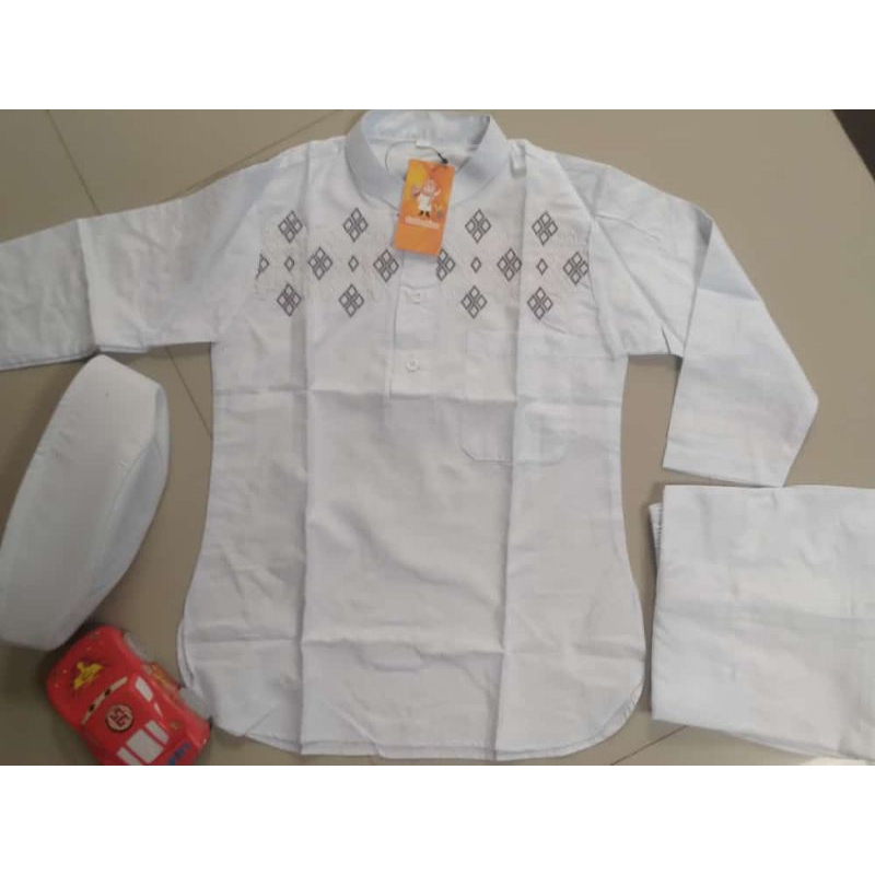 koko anak putih koko kurta anak koko manasik haji