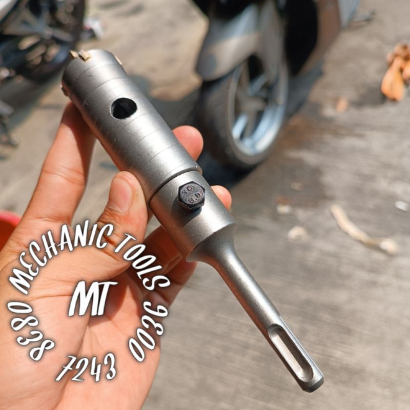 Mata Bor Beton Hole saw 30 mm Wipro Hollow core drill bit beton 30 mm set sds plus mata bor hole saw