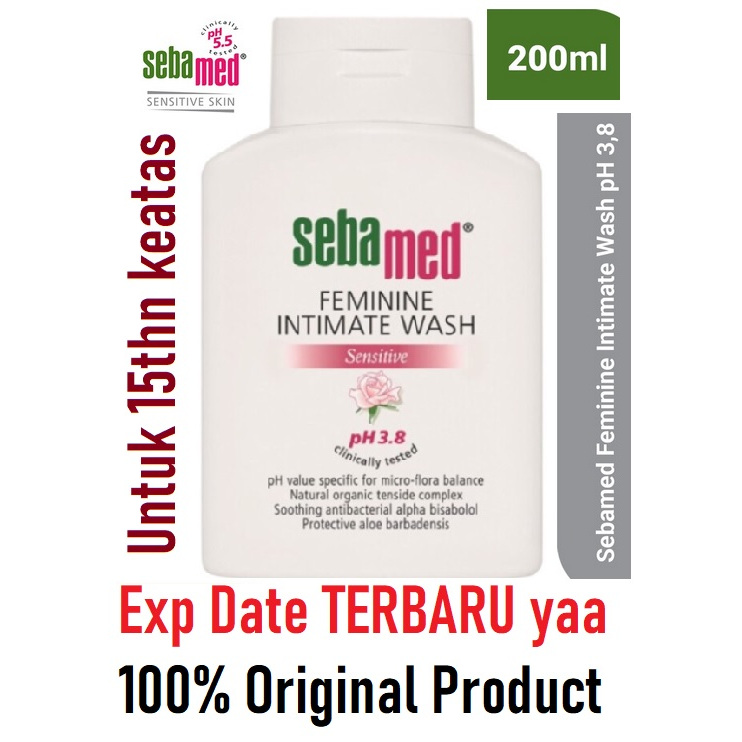 200ml Sebamed feminine Intimate wash 200ml pH 3,8 Sabun Kewanitaan 200 ml Intimate Soap