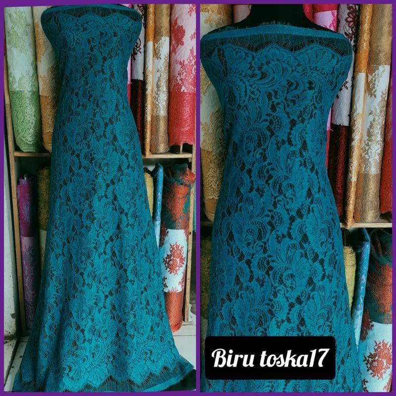 Kain Bakal Kebaya Brokat Semiprancis, Bakal Kebaya Kain Brukat Semifrancis Katun Berkualitas