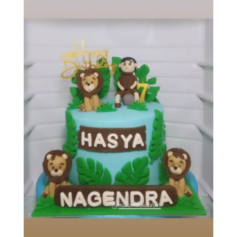 

Birthday Cake Jungle/kue ulang tahun singa