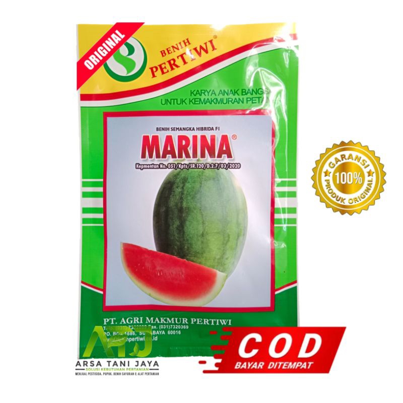 Benih Semangka Hibrida Marina F1 20Gram - Cap Benih Pertiwi