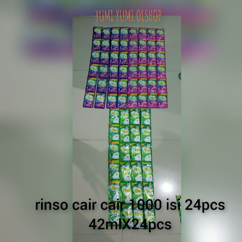 RINSO MOLTO LIQUID CAIR ECERAN 1000 ISI 24Pcs TERMURAH DI SHOPPE